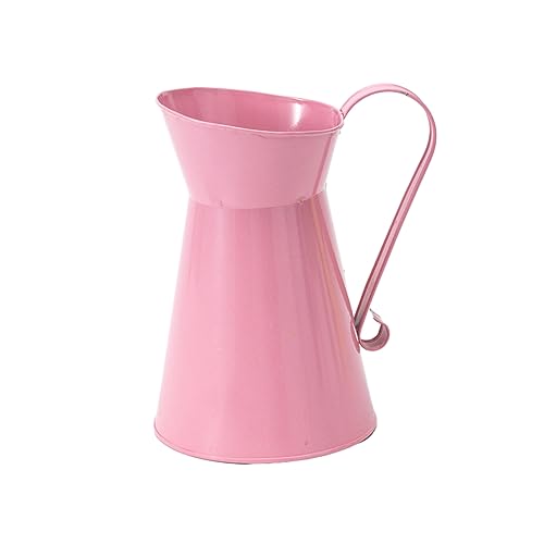 Fahoujs Blumeneimer Bauernhaus Metallvasen Für Pflanzer Mittelstücke Schmiedeeisen Blumentopf Blumenhochzeitsarrangements Metallvasen Für Mittelstücke von Fahoujs