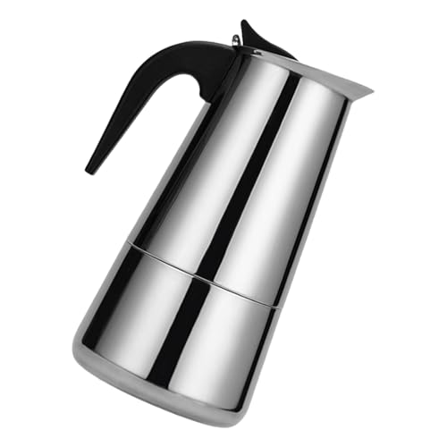Fahoujs Espresso Hersteller Herd Kaffeemaschine Edelstahl Kaffeebrauer Mit Hitzebeständigem & Kaffeetöpfe Kaffeebrauer Topf Leicht Zu Reinigen von Fahoujs