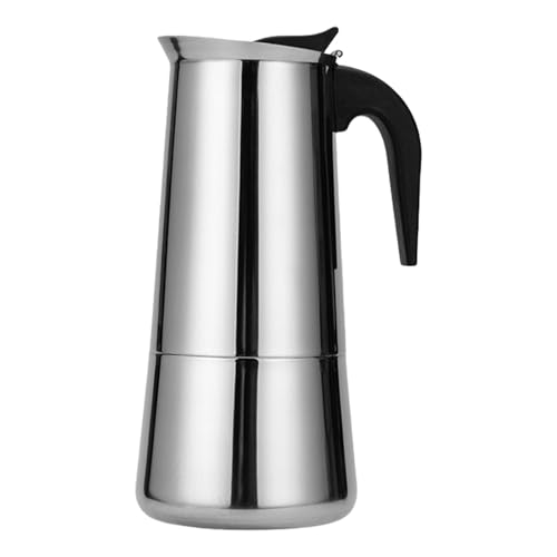 Fahoujs Espresso Hersteller Herd Kaffeemaschine Edelstahl Kaffeebrauer Mit Hitzebeständigem & Kaffeetöpfe Kaffeebrauer Topf Leicht Zu Reinigen von Fahoujs