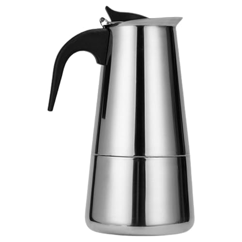 Fahoujs Espresso Hersteller Herd Kaffeemaschine Edelstahl Kaffeebrauer Mit Hitzebeständigem & Kaffeetöpfe Kaffeebrauer Topf Leicht Zu Reinigen von Fahoujs