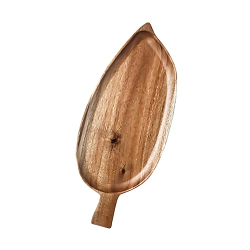 Fahoujs Holzblattform Tablett Große Lebensmittellagerplatte Elegante Tees Snacks Sushi Servierplatte Für Küchen Essen von Fahoujs