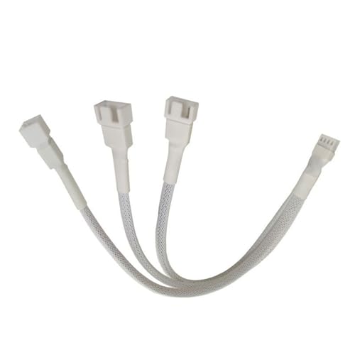 Fahoujs Lüfteradapter 1 Bis 3 Splitterkabel Für PC Kühlsysteme Unterstützt Geschwindigkeitssteuerungen Und Überlastung Des Schutzes Mehrfachlüfteradapter von Fahoujs