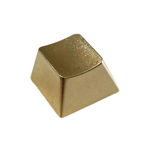 Fahoujs Metallschlüsselkaps Legierung Tastatur Keycap Sandstrahlte Gold Finish Für Mechanische Schlüsselboards Professionelle Tippschlüsselcap von Fahoujs