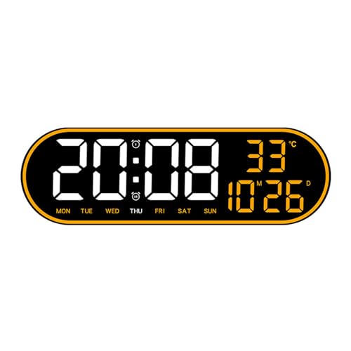 Fahoujs Moderner Digitaler Wecker Stille LED Digitale Wecker Mit Fernbedienungssteuerdatum Temperaturanzeige Täglich LED Takt Fahoujs Moderner Digitaler Wecker Stille LED Digitale Wecker Mit Fernbedienungssteuerdatum Temperaturanzeige Täglich LED Takt von Fahoujs