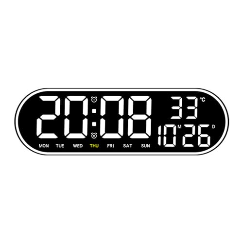 Fahoujs Moderner Digitaler Wecker Stille LED Digitale Wecker Mit Fernbedienungssteuerdatum Temperaturanzeige Täglich LED Takt Fahoujs Moderner Digitaler Wecker Stille LED Digitale Wecker Mit Fernbedienungssteuerdatum Temperaturanzeige Täglich LED Takt von Fahoujs