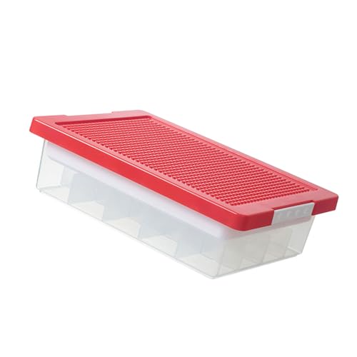 Fahoujs Multipurpose Clear PP Toy Storage Container Mit Einstellbaren Kompartimenten Zubehör Tragbar Für Die Heimorganisation von Fahoujs
