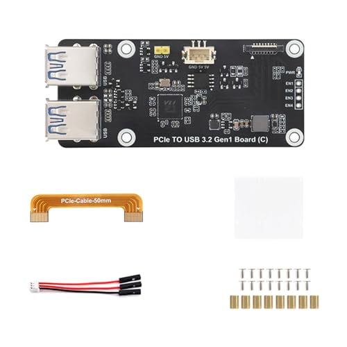 Fahoujs PCIe Slot Board USB 3.2 Gen1 Multiports Expansion Mit 5Gbit / S Stabiler Dateiübertragung von Fahoujs
