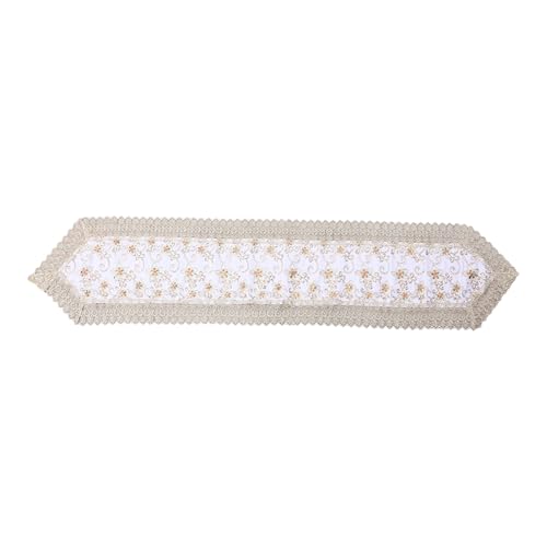 Fahoujs Polyester Tischläufer Mit Eleganten Stickereien Tischdecke Verleihen Raffinesse Für Essensumfeld von Fahoujs