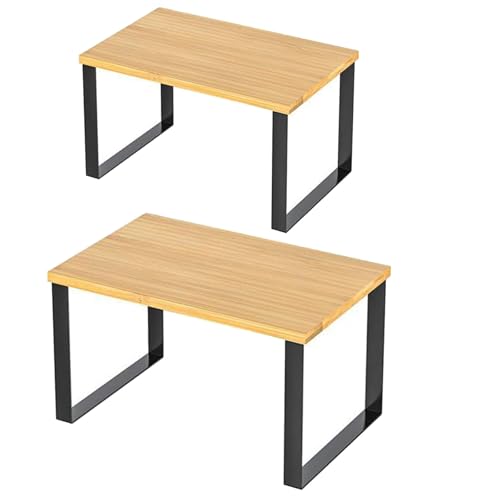 Fahoujs Raumsparende Stapelbare Küchenregale Itchen Schrank Organisatoren Regale Bambus Und Metallstand Rack Für Moderne Häuser Counter Set Fahoujs Raumsparende Stapelbare Küchenregale Itchen Schrank Organisatoren Regale Bambus Und Metallstand Rack Für Moderne Häuser Counter Set von Fahoujs