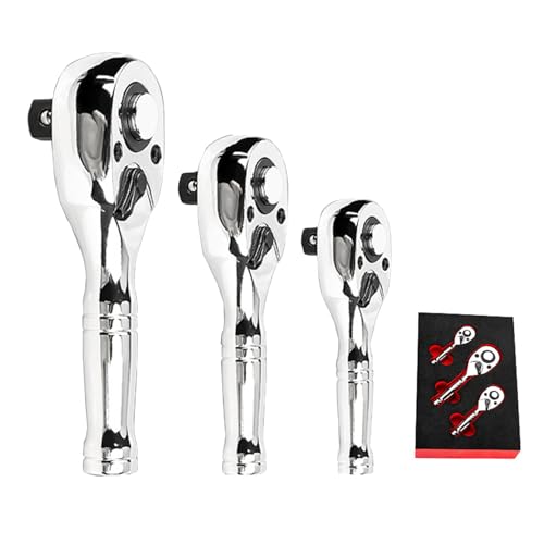 Fahoujs Set Von 3 Stubbys Ratchets Schraubenschlüsselwerkzeug 72Teeth 1/4 "3/8" 1/2 "Antriebssockelschlüssel Schnelllösungen Und Umkehrende Designs Joint Fahoujs Set Von 3 Stubbys Ratchets Schraubenschlüsselwerkzeug 72Teeth 1/4 "3/8" 1/2 "Antriebssockelschlüssel Schnelllösungen Und Umkehrende Designs Joint von Fahoujs