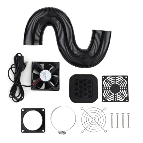 Fahoujs USB Lüftungslüfter 3D Druckergehäusebeatmung Ventilation Kits Premium Staubdicht Konstanter Lüftungssysteme Zubehör von Fahoujs