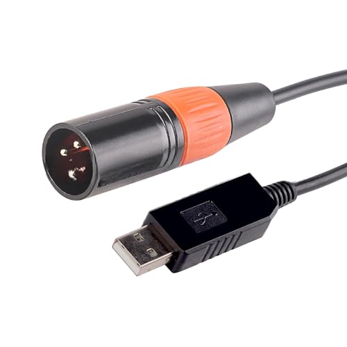 Fahoujs USB Zu DMX512 Adapterkabel Für Bühnenlichtcontroller Und Dimmer Für Verschiedene Systeme 1 5m von Fahoujs
