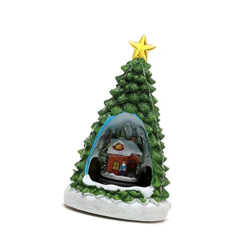 Fahoujs Weihnachtsspielzeug Musical Box Weihnachtsbaumhaus Harz Music Box Mit Zug LED Light Für Männer Frauen Kinder Präsentieren Urlaubszügler Mit Liedern Fahoujs Weihnachtsspielzeug Musical Box Weihnachtsbaumhaus Harz Music Box Mit Zug LED Light Für Männer Frauen Kinder Präsentieren Urlaubszügler Mit Liedern von Fahoujs