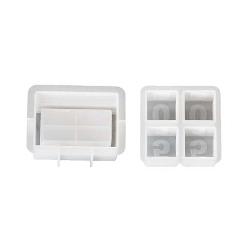 Flexible Robuste Silikonform Mode Accessoire Für Die Erstellung Einer Einzigartigen Countdown Form Kerzen Und Wohndekoration Desktop Weihnachtsschmuck von Fahoujs
