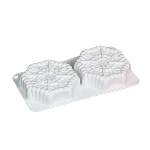 Flexibler Silikon Schneeflockenkuchenform Hitzebeständiges Gebäck Backform Ofen Schokoladenform Küche Backwares von Fahoujs