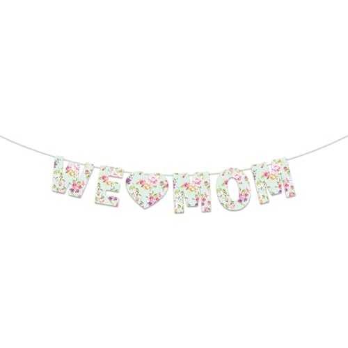 Fröhliche Muttertagsparty Bunting Muttertagdekoration Zum Feiern Zum Ehren Von Müttern Und Frauen von Fahoujs