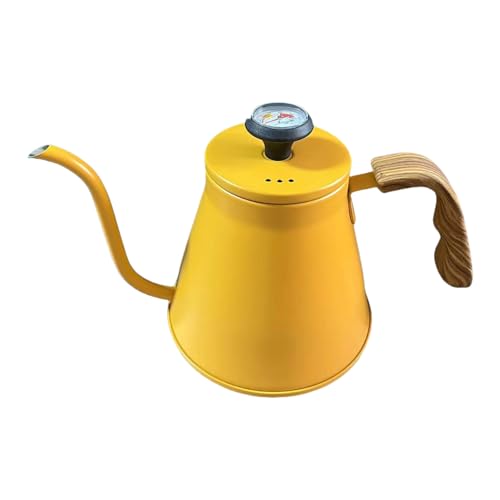 Genauigkeit Gießen Sie Schwanenhals Kessel 1.2l Kaffeeköpfe Mit Thermometern Und Kontrollierten Strömungsspießs Für Kaffee Enthusiasten Kaffee Enthusiasten Kessel von Fahoujs