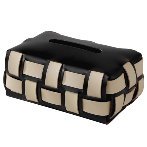 Gewebte Leder Tissue Box Abdeckung Vielseitiger Ledergewebe Aufbewahrungsbox Mode Dekorative Gewebespender Gewebte Leder Tissue Box Abdeckung Vielseitiger Ledergewebe Aufbewahrungsbox Mode Dekorative Gewebespender von Fahoujs