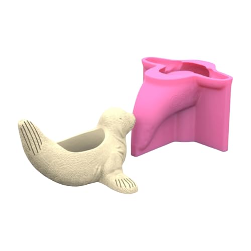 Handgefertigte Versiegel Silikonform Blumentöpfe Formen Gipsformen Epoxidharzformen Sukkulente Pflanzenformen Für Beton von Fahoujs