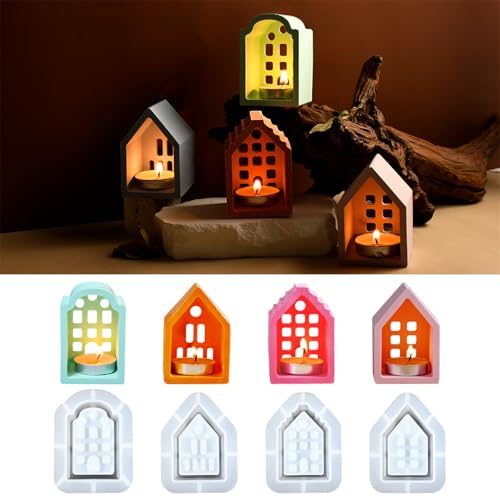 Hohlout House Kerzenhalter Schimmel Kerzenbasis Silikonform Gypsum Candlestick Crafting Jewelry Making Tool Epoxidharz Harz Hohlout House Kerzenhalter Schimmel Kerzenbasis Silikonform Gypsum Candlestick Crafting Jewelry Making Tool Epoxidharz Harz von Fahoujs