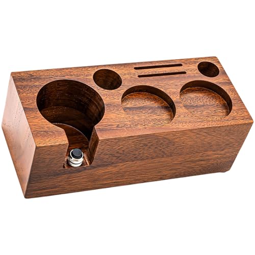 Holz Espresso Manipulations Basis Portafilter Kaffeegriff Unterstützt Mit Schützender Silikonmatten Espresso Zubehör von Fahoujs
