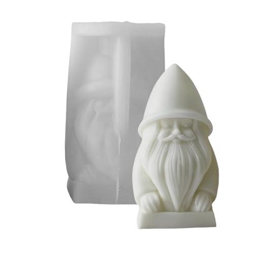 Home Crafting Formen Silikon Kerze Schimmel Weihnacht Mann Form Ornament Formen Bastelform Silikonform Textur Kerze von Fahoujs