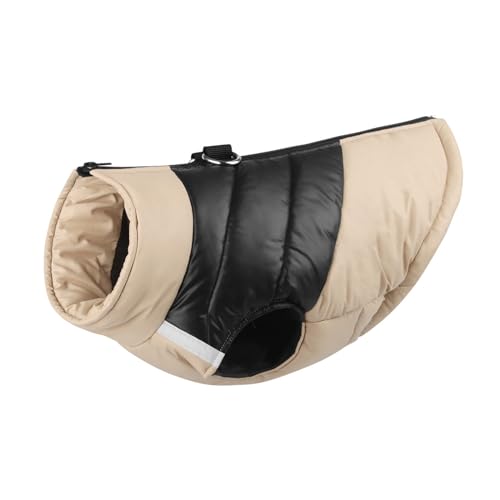 Fahoujs Hundejacken Mit Reflektierenden Streifen Winter Warme Hunde Kleidung wasserdichte Haustierkleidung Kätzchen Katze Windschutz Haustier Haustier Winterjacken von Fahoujs