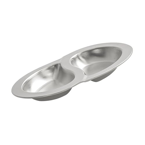 Kuchenpfannen Untertassen Nussschale Grill Tischplatte Edelstahl Textur Food Tablett Gewürzstammer Für Sauce Food Snacks von Fahoujs