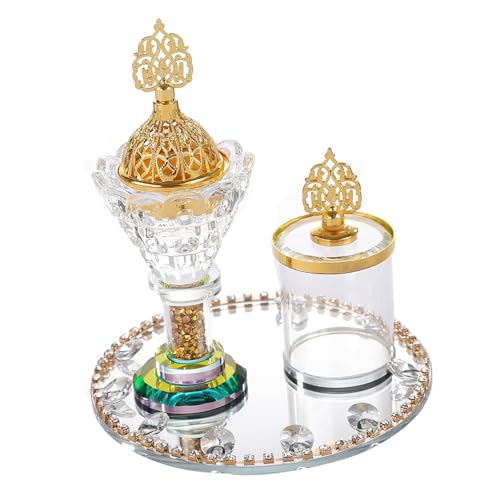 Künstlerische Rotierende Verweihungsbrenner Mit Glas Für Raum Und Heimat Mittelstücke Arabische Styles Tischplatte Dekore Rotierende Tablett Schneiderhalter von Fahoujs