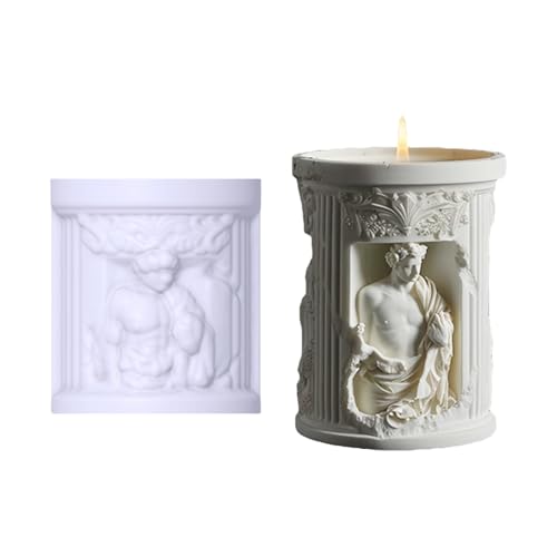 Kunstskulptur Silikonform Vase Für Kerzenblume Home Dekoration Hitzebeständige Silikonkunststatue Form von Fahoujs