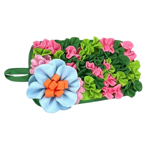Fahoujs Langsames Feeder Pad Für Kleine Tiere Die Puzzlespielzeug Mit Blumenform Polyester Stoff Fördern Futterinstinkte Blumenform Haustieraktivität Matte von Fahoujs