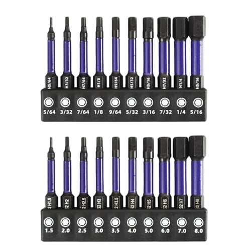 Magnete Sechseck Schraubendreher Set H1.5-8mm 60 Mm Elektroschraubendreher Bit 2 "Länge Industriestahl Rostof Magnete Sechseck Schraubendreher Set H1.5-8mm 60 Mm Elektroschraubendreher Bit 2 "Länge Industriestahl Rostof von Fahoujs
