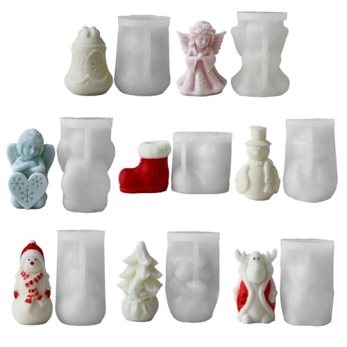 Mehrzweck Silikonformen Weihnachtsserie Handgefertigte Kerzenformen Seife Formen Harz Basteln Formen Home Dekorative Formen Mehrzweck Silikonformen Weihnachtsserie Handgefertigte Kerzenformen Seife Formen Harz Basteln Formen Home Dekorative Formen von Fahoujs