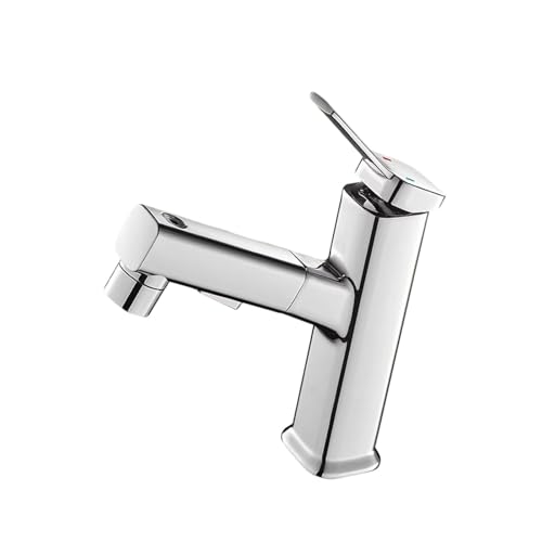 Moderner Badezimmer Wasserhahn Mit Pull Down Sprühgeräte Messing Einer Heißer Und Kaltes Wassermischer Hahnklotz Wasserhahn Mit Pull Down Sprühgeräern von Fahoujs