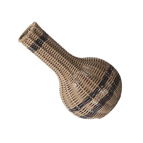 Nachahmung Rattan Gewebte Vase Künstliche Getrocknete Blumenkorb Blumen Arrangementhalter Behälter Für Home Table Decors von Fahoujs