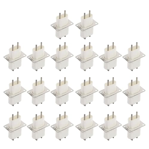 Packung Mit 20 Mikrowellen Ofenstecker Set Magnetron Sockeln Reparaturteile Mikrowellenofen Teil Magnetron Stifthöhle von Fahoujs