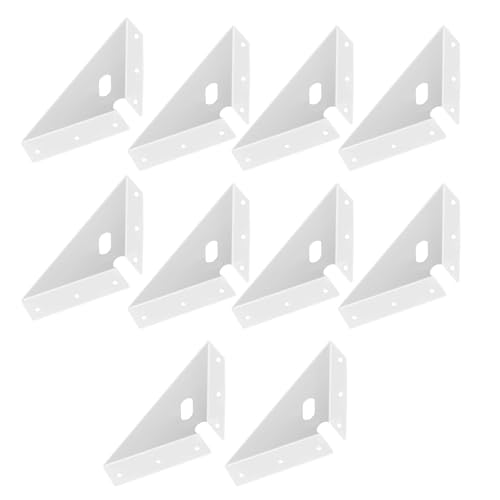 Packung Von 10 Praktischen Edelstahl Eckklammern Zubehör Zur Verbesserung Der Strukturellen Integrität Von Stühlen Und Regalen Einfache Installion Eckverbinder von Fahoujs
