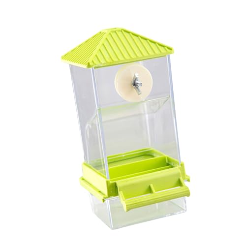 Plastikpapageien Feeder Clear Vogelkäfig Lebensmittelspender Behälter Einfacher Nachfüllung Für Kleine Vögel Mit Anti Clogging Funktionspapageifutter von Fahoujs