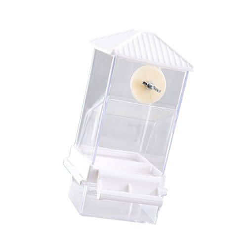 Fahoujs Plastikpapageien Feeder Clear Vogelkäfig Lebensmittelspender Behälter Einfacher Nachfüllung Für Kleine Vögel Mit Anti Clogging Funktionspapageifutter von Fahoujs