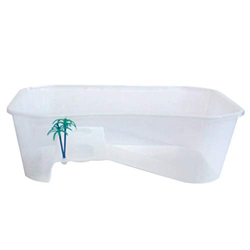 Fahoujs Reptilienlebensraum Tortoise Food Feeding Box Mit Ackplattform Home Aquarium Accessoires Für Krabbenkrabben Krabben Reptilien Lieferungen Haustierversorgungen Haustier Amphibien von Fahoujs