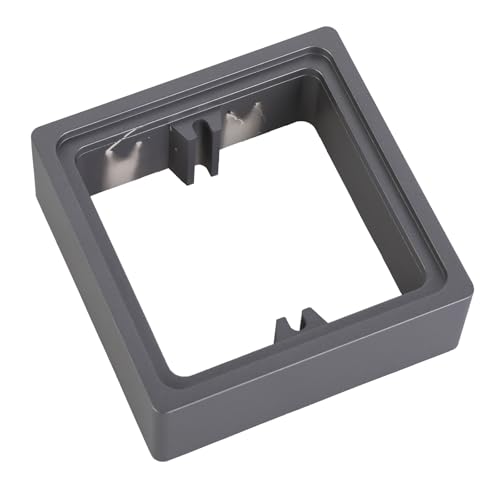 Set Von 2 Schwarzen Plastiklichtschaltern Deckt Einfache Installion Selbstkleber Quadratische Form Für Die Meisten Häuslichen Eleganten Stile Selbstklebende Switches Surround von Fahoujs