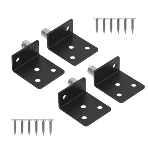 Set Von 4 Tragbaren Robusten Edelstahl/Eisen Rotierenden Ecke Unterstützt Zubehör Für Und Display Racks Möbelhardware von Fahoujs