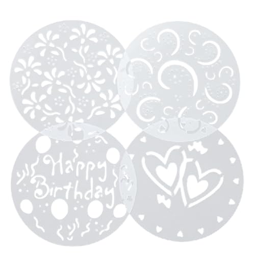 Fahoujs Set Von 4 Vielseitigen Kuchendekorationstools Blumenschablonen Blumenkuchenform PVC Sprühformen Für Designs Plastikspray Formen Fahoujs Set Von 4 Vielseitigen Kuchendekorationstools Blumenschablonen Blumenkuchenform PVC Sprühformen Für Designs Plastikspray Formen von Fahoujs