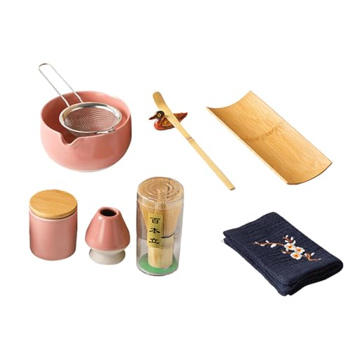 Set Von 9 Matcha Kitchenwares Matcha Zeremonie Matcha Party Supplies Matcha Cutlery Set Matcha Zubehör Keramik Textur von Fahoujs