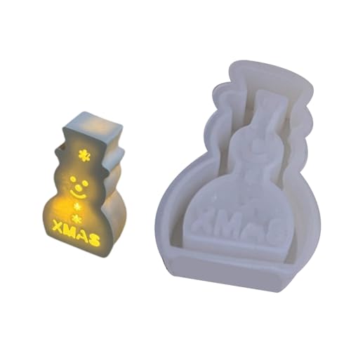 Silikonform Urlaubsdekoration Flexible Silikonschneemeform Zum Erstellen Detaillierter Kerzenhalter Weihnachtsfeier Vorräte von Fahoujs