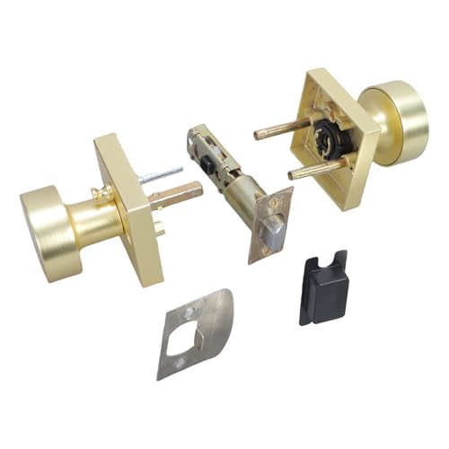 Stally Zines Alloy Goldtürknöpfe Mit Satins Messing Finish Easy Installion Designs Für Flur Und Schranktürverkehrknöpfe von Fahoujs