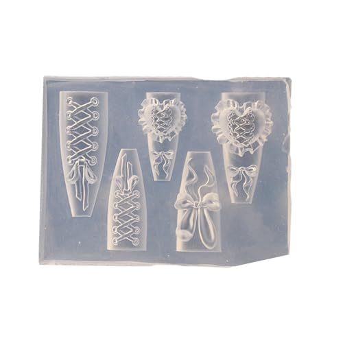 Stylish Nails Dekorationswerkzeug Flexible Silikon Herzbandform Mit Kompliziertem Muster Für Künstler Maniküre Kreation Nägel Schimmelpilze von Fahoujs
