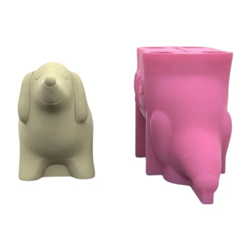 Sukkulente Pflanzerformen Vase Formen Dackel Hundeform Blumenpot Formen Epoxidharzform Stiftspeicherhalter Formen von Fahoujs