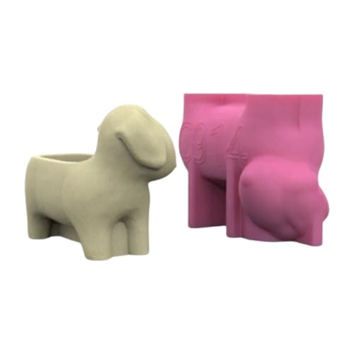 Sukkulente Pflanzerformen Vase Formen Dackel Hundeform Blumenpot Formen Epoxidharzform Stiftspeicherhalter Formen von Fahoujs