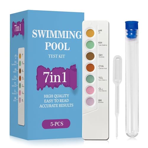 Umfassende Wasserprüfungsstreifen Mit Einfach Zu Lesen Geeignet Für Chlorbewertung Home Pool & Lab von Fahoujs